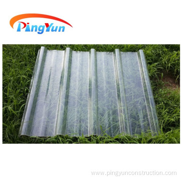 FRP transparent corrugated roofing sheet